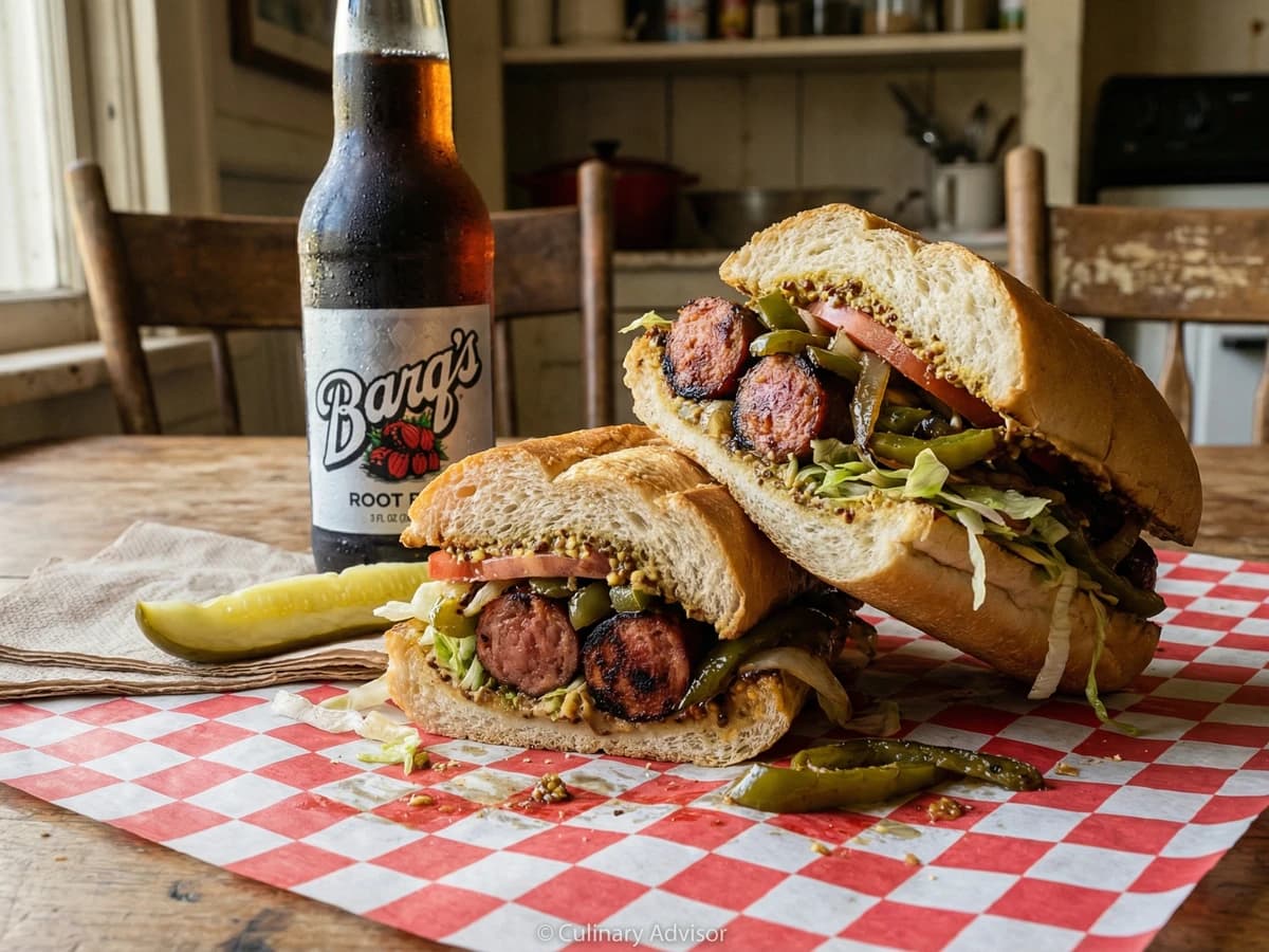 Hot Sausage Po' Boy