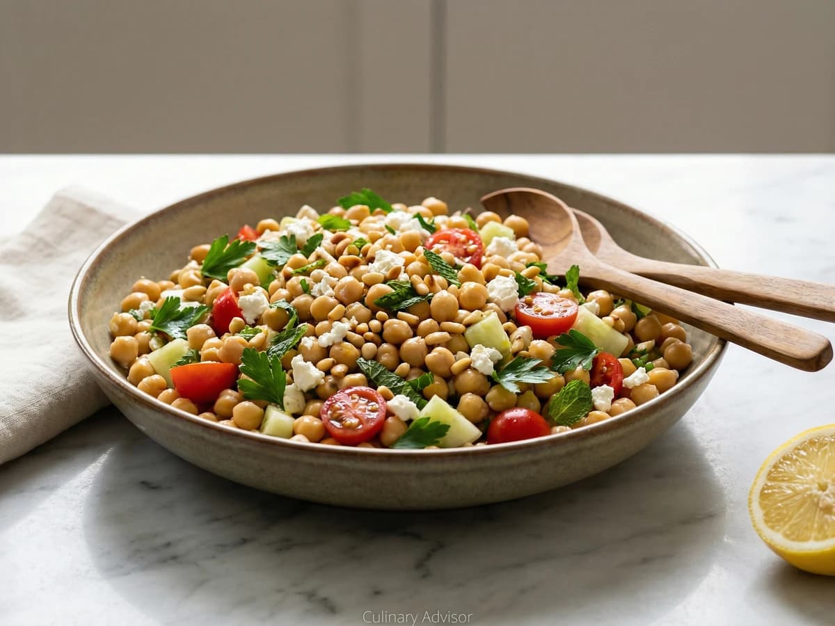 Chickpea Salad with Lemon and Herbs - Chef Dean
