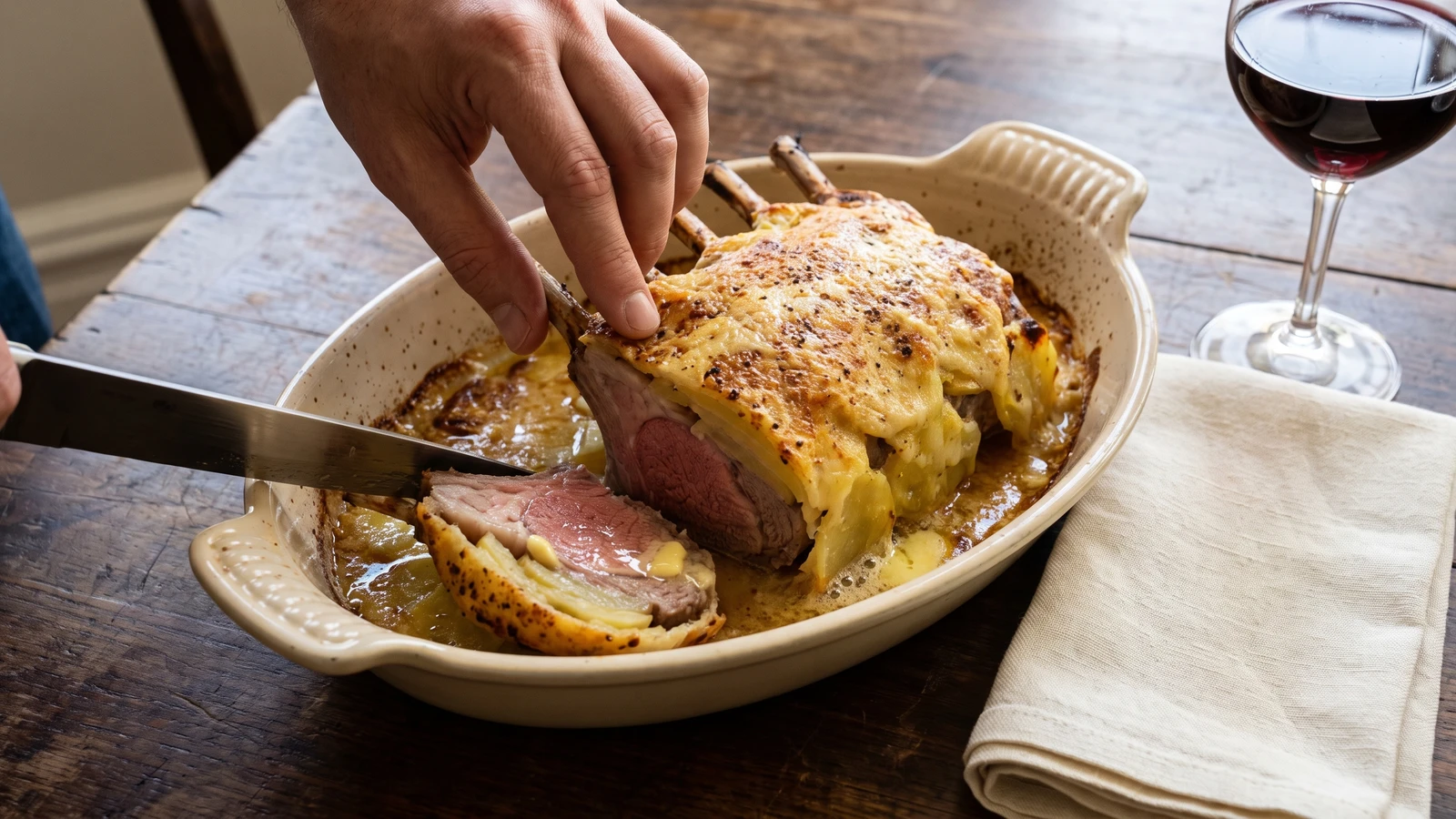 Carré d’Agneau à la Toscane