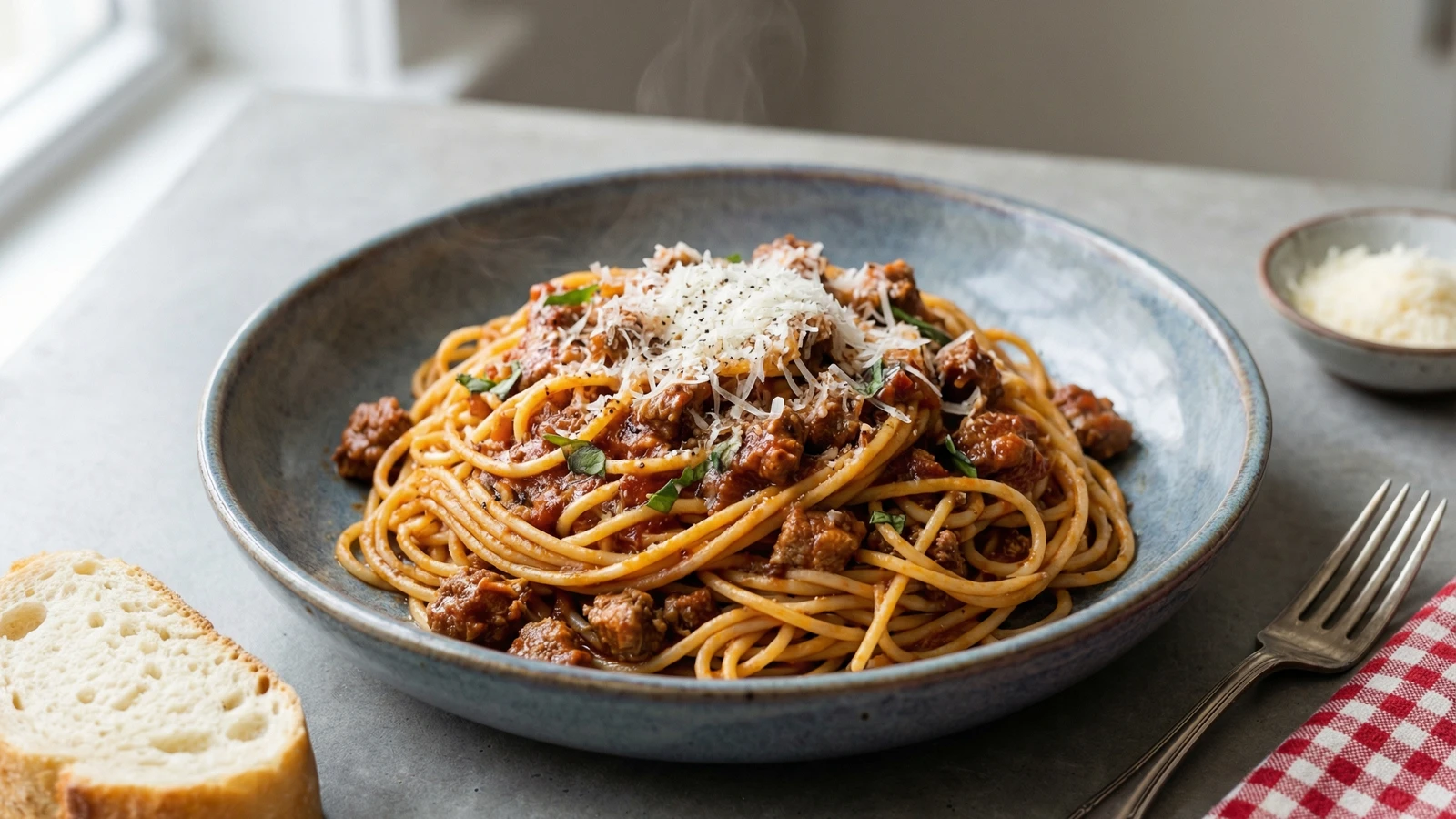 Spaghetti with Sunday Meat Sauce