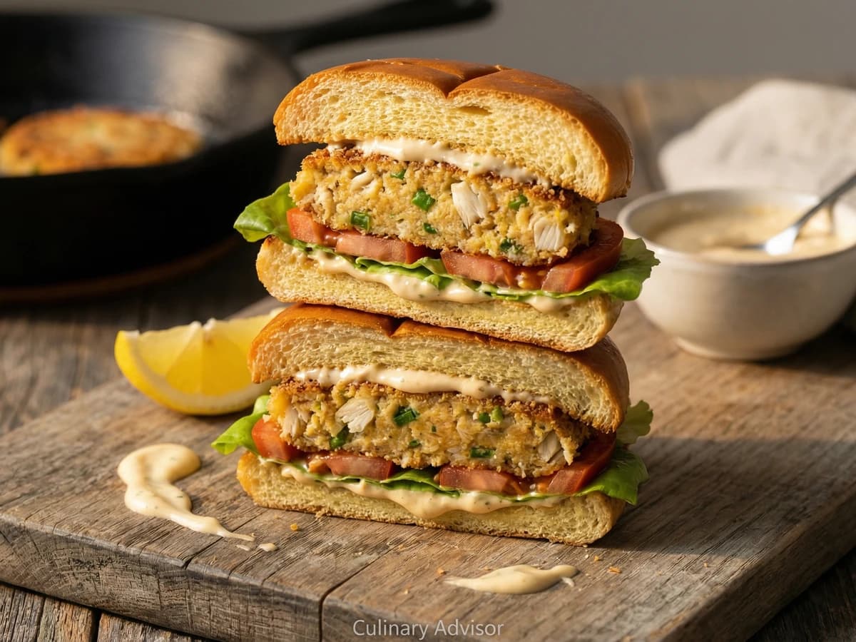 Creole Crab Cake Sandwich