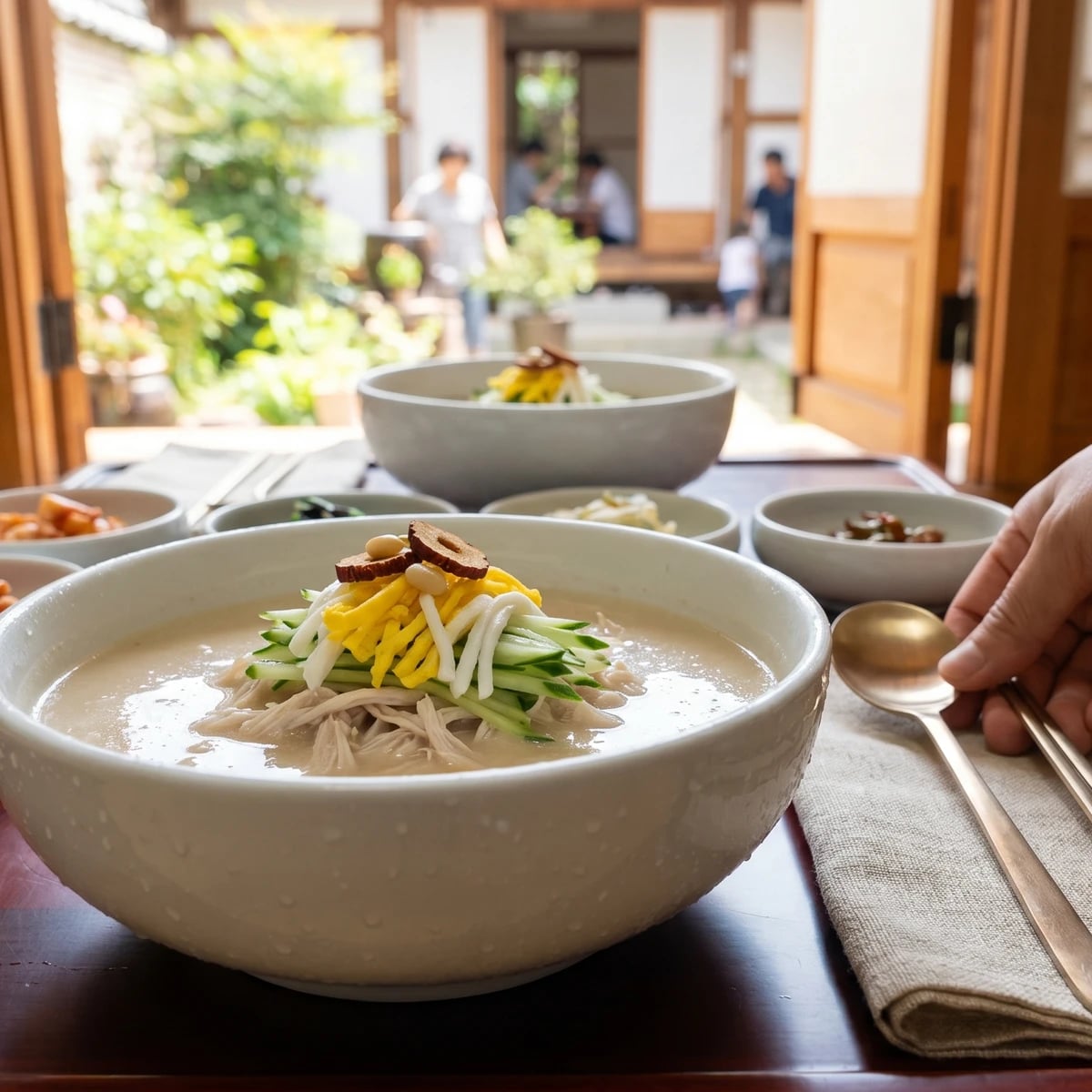 Imjasu-tang (Chilled Sesame Chicken Soup)