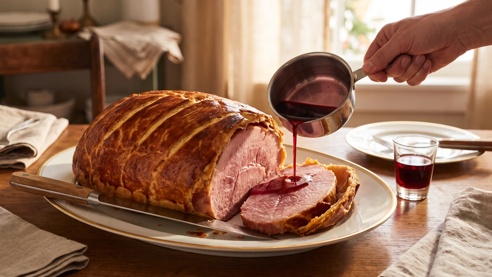 Jambon à la Prague sous la Cendre