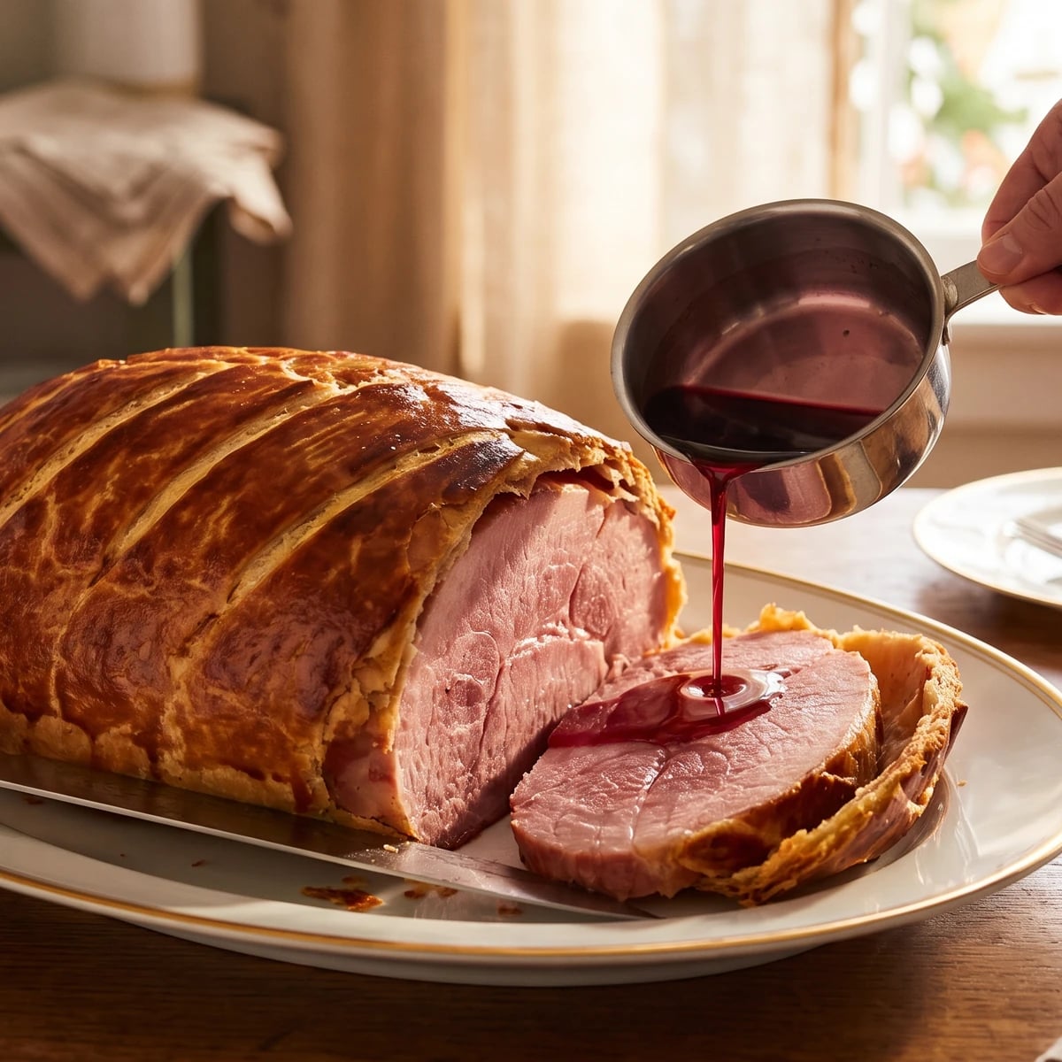 Jambon à la Prague sous la Cendre