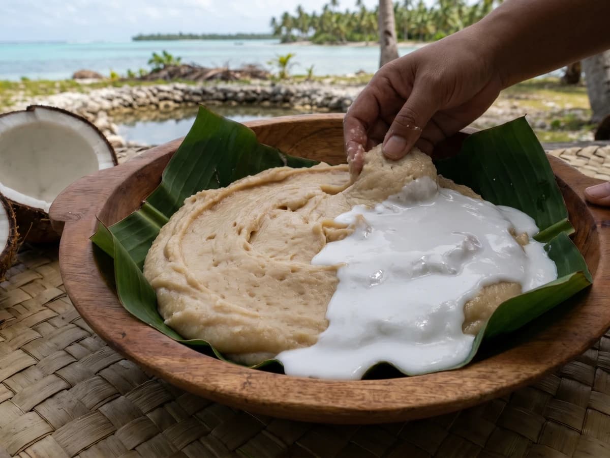 Mā (Tuvaluan Fermented Breadfruit Keeping-Paste) - Chef Makoa