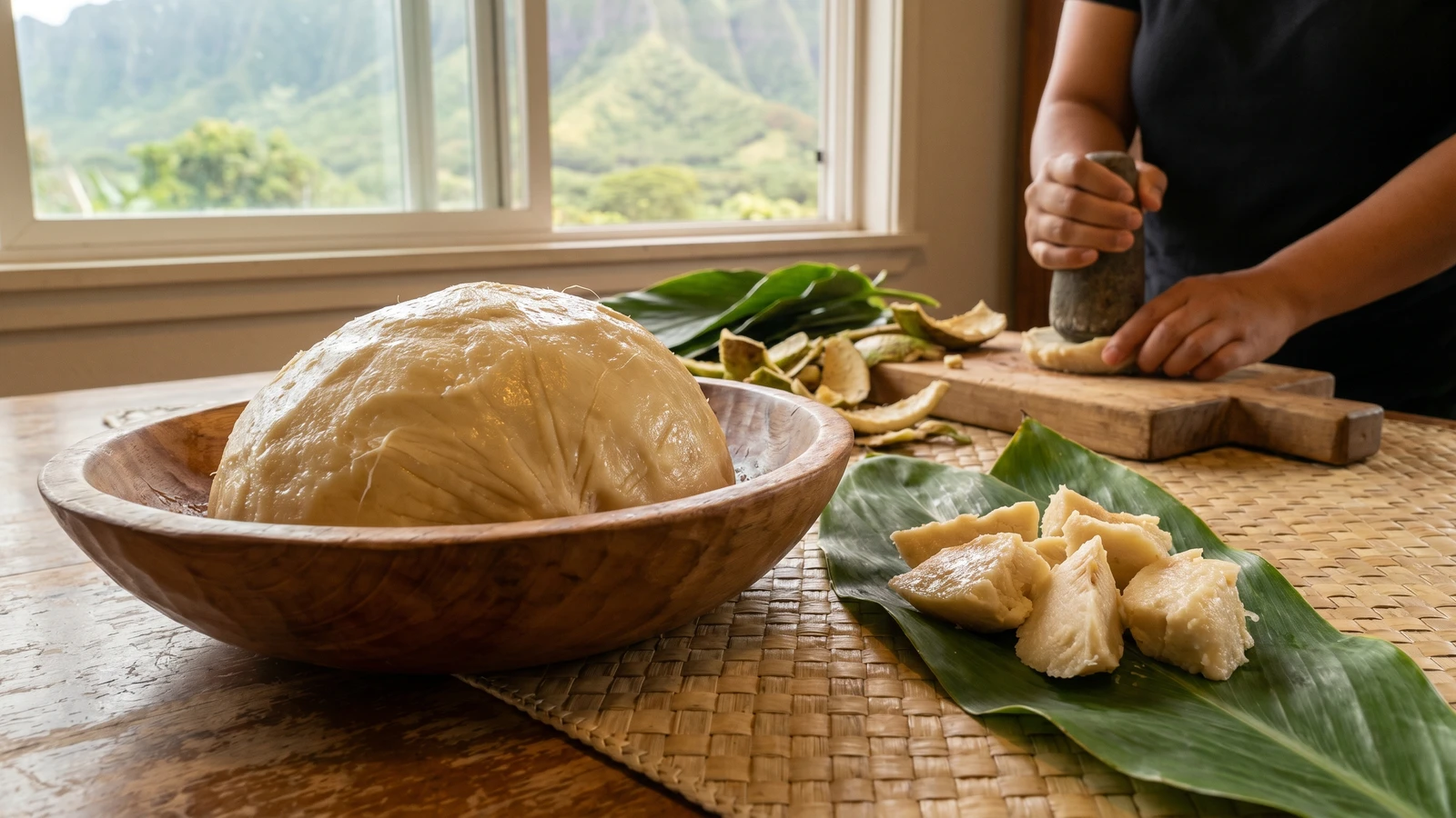 ʻUlu Paʻiʻai (Hawaiian Hand-Pounded Breadfruit)