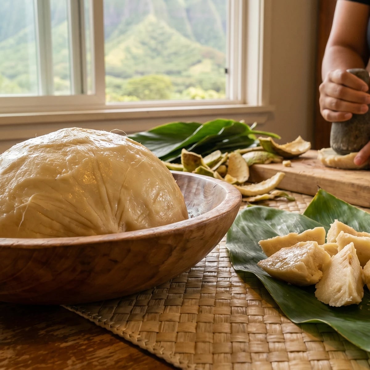 ʻUlu Paʻiʻai (Hawaiian Hand-Pounded Breadfruit)
