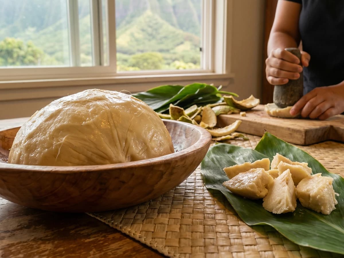 ʻUlu Paʻiʻai (Hawaiian Hand-Pounded Breadfruit) - Chef Makoa