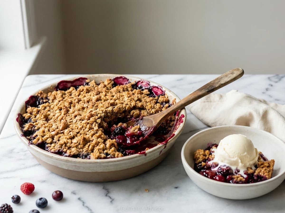 Mixed Berry Crumble - Chef Dean