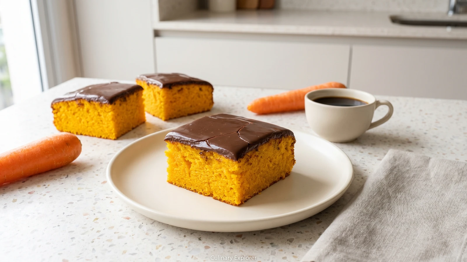 Bolo de Cenoura com Cobertura de Chocolate