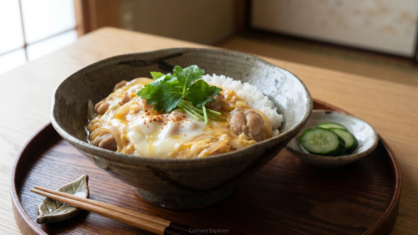 Oyakodon (親子丼, chicken-and-egg rice bowl)