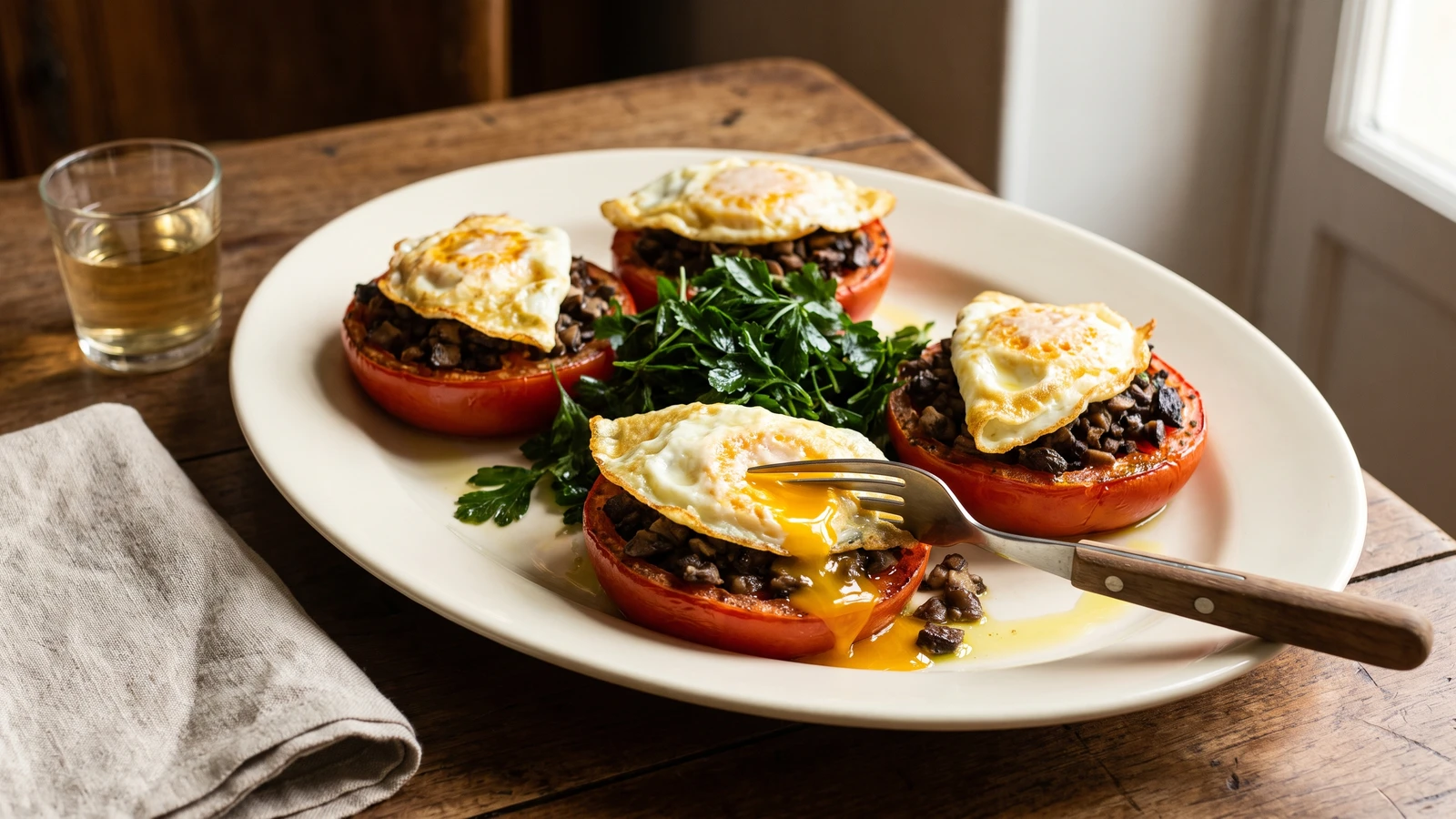 Fried Eggs à la Bordelaise