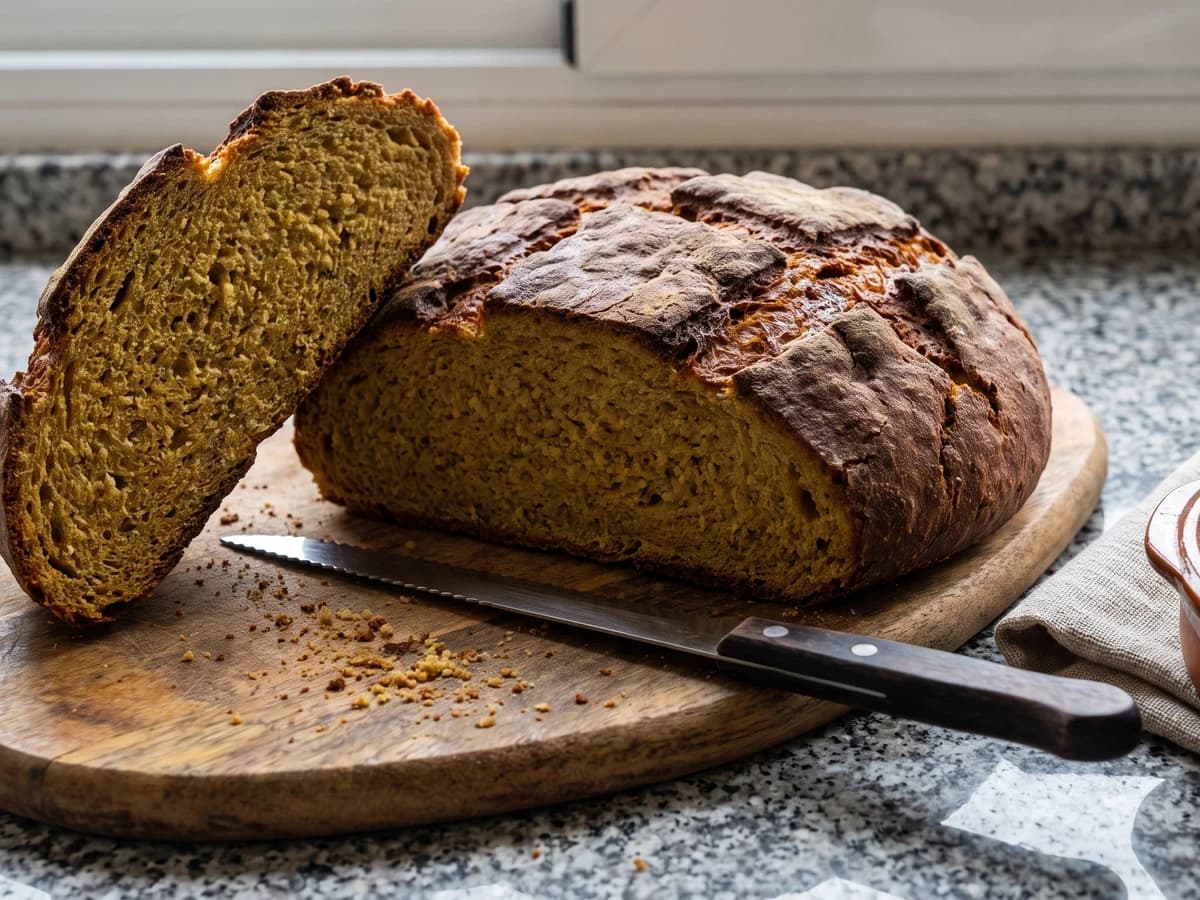 Broa Galega (Galician Corn-and-Rye Bread)
