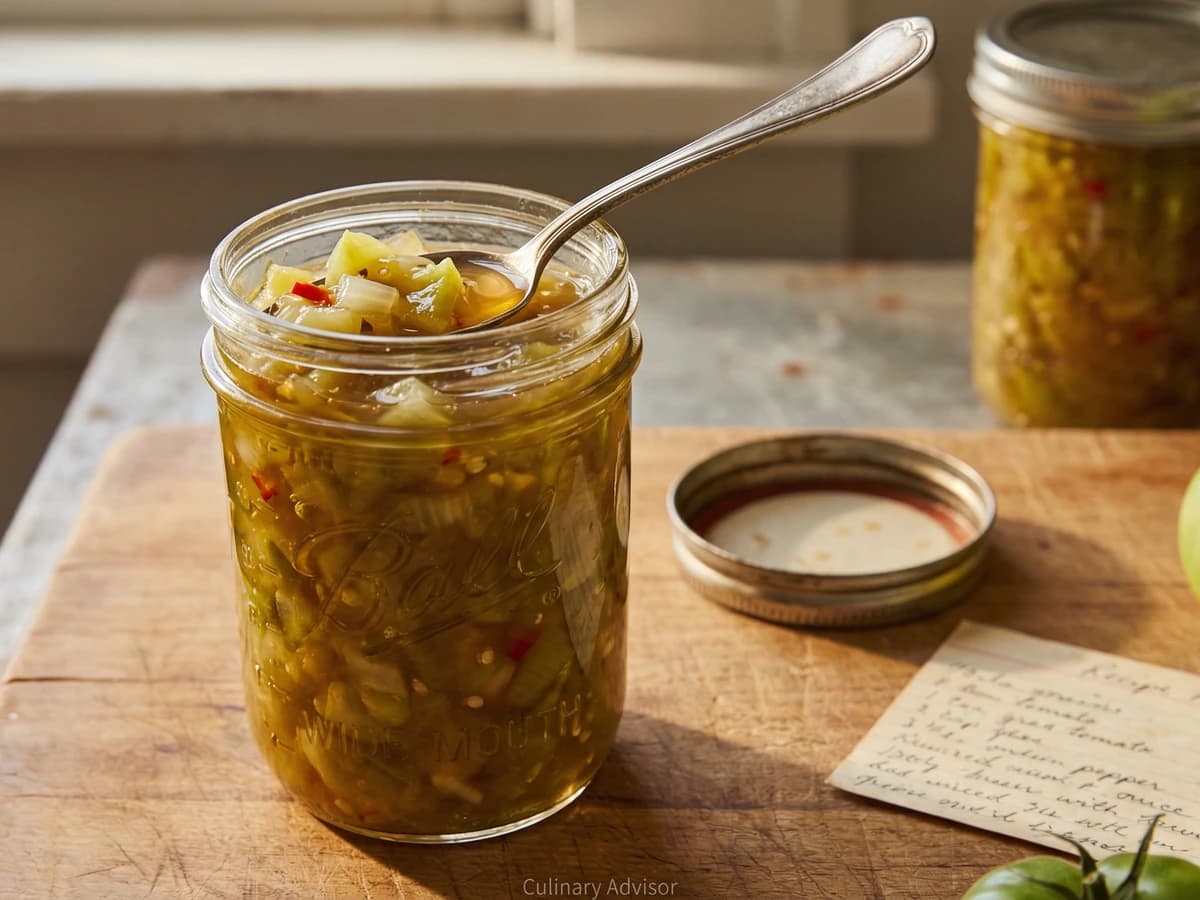 Green Tomato Relish - Chef Remy
