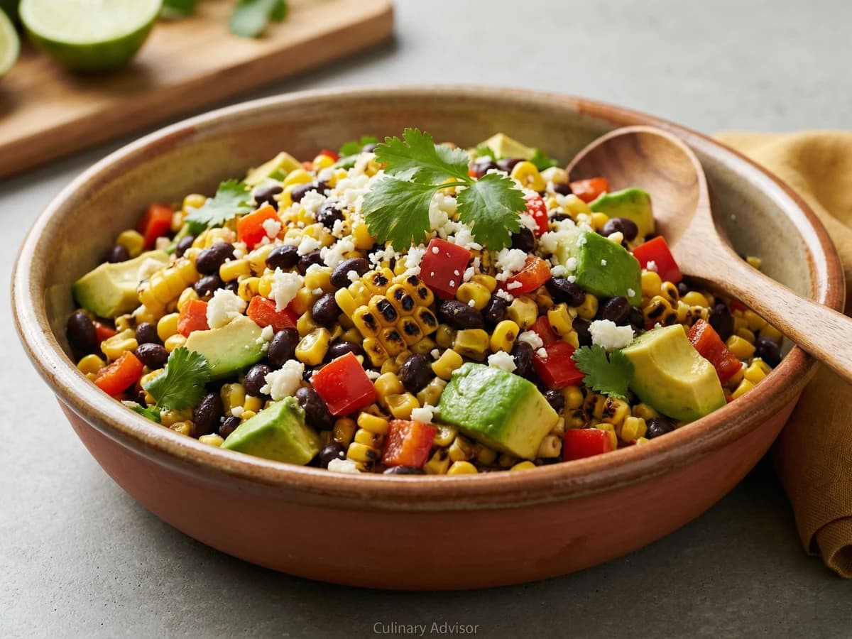 Southwest Roasted Corn Salad - Chef Dean