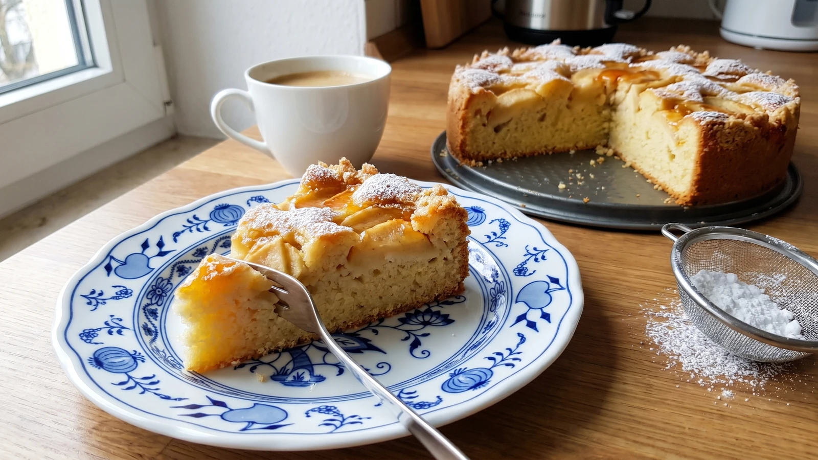 Versunkener Apfelkuchen