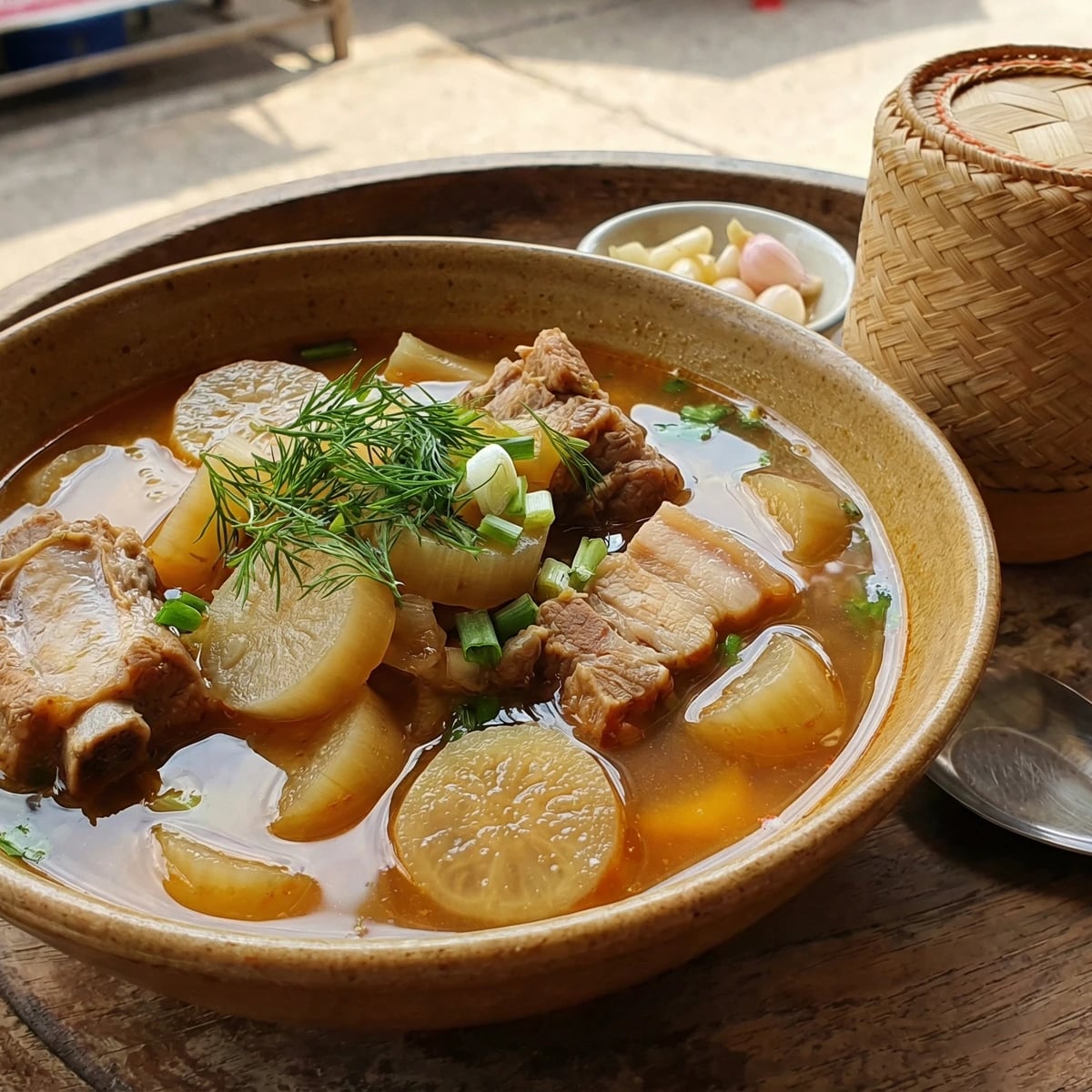 Banana Stalk Curry (Kaeng Yuak / แกงหยวก)