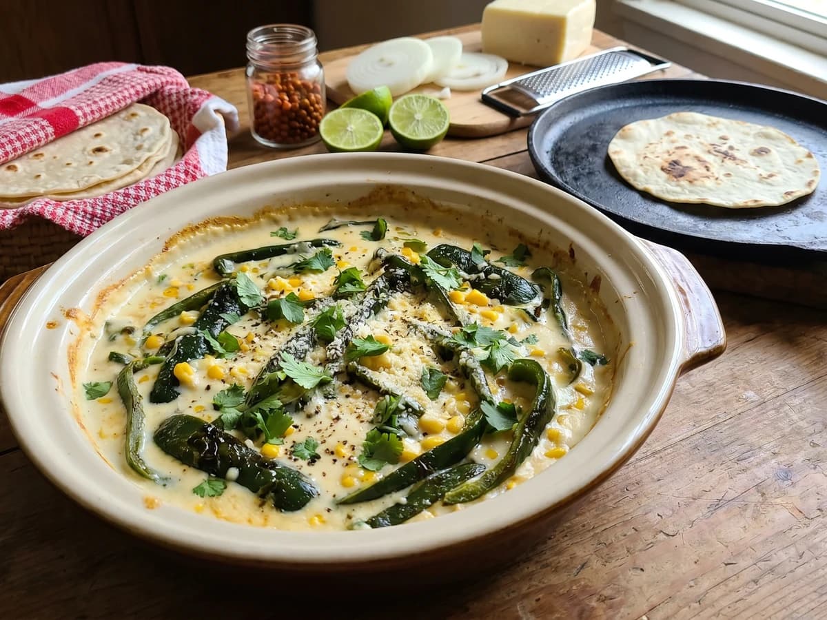 Rajas con Crema Sinaloenses - Chef Lupita