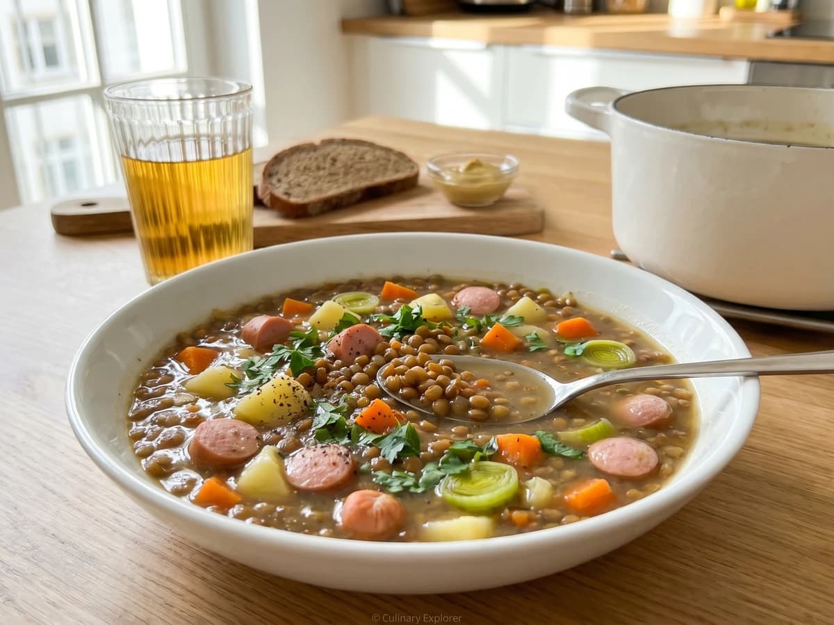 Frankfurter Linsensuppe mit Würstchen - Chef Klaus
