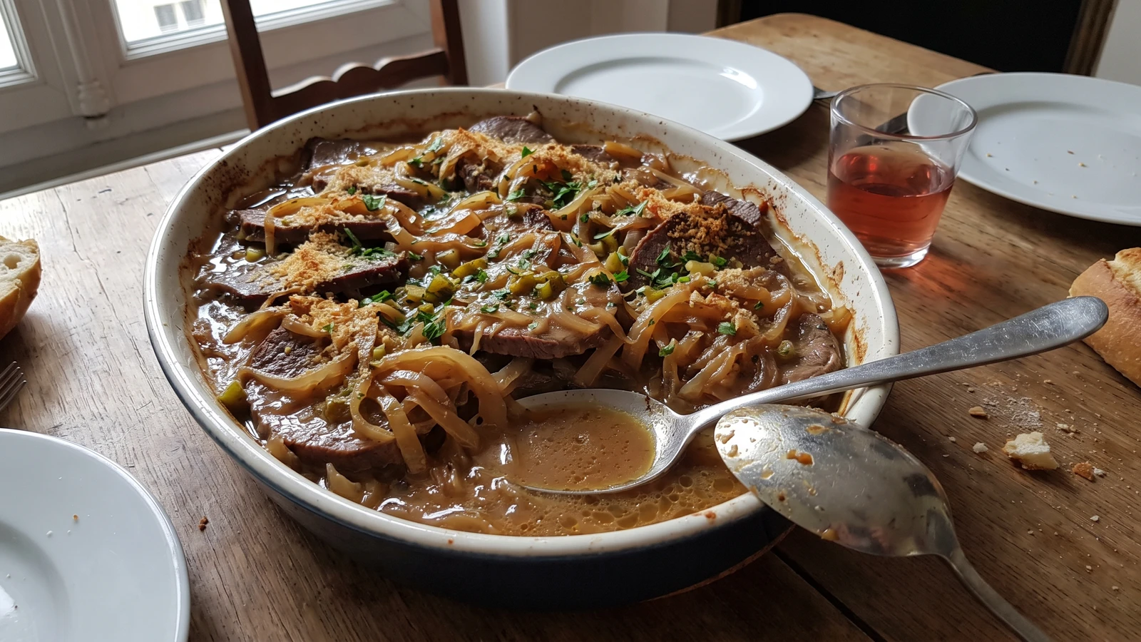 Émincé de Bœuf en Miroton