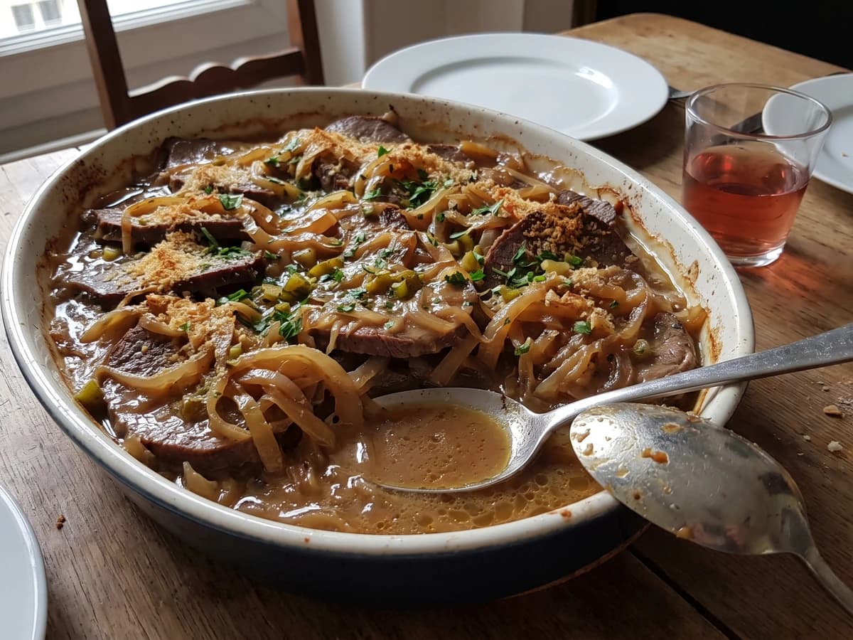 Émincé de Bœuf en Miroton - Chef Juliette