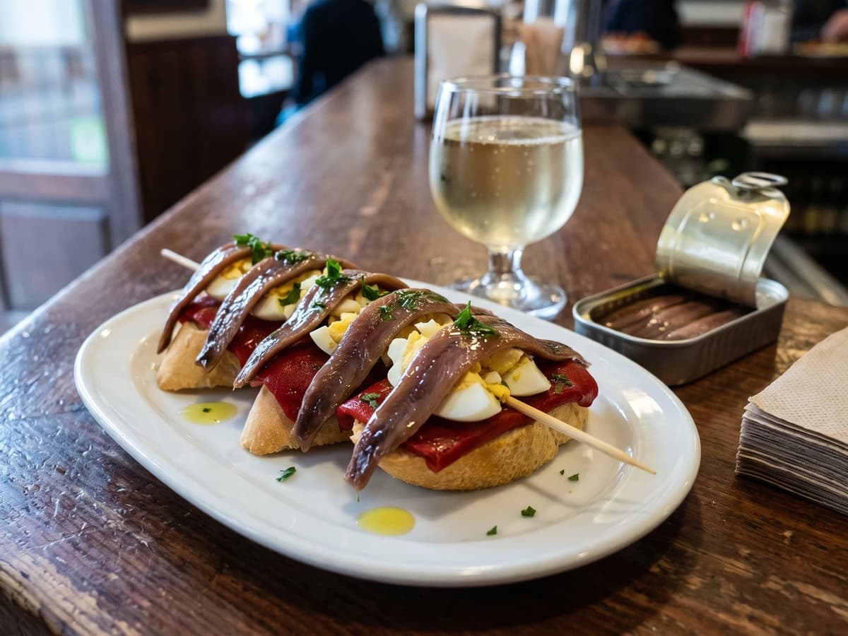 Pintxo de Anchoas del Cantábrico - Chef Isabel