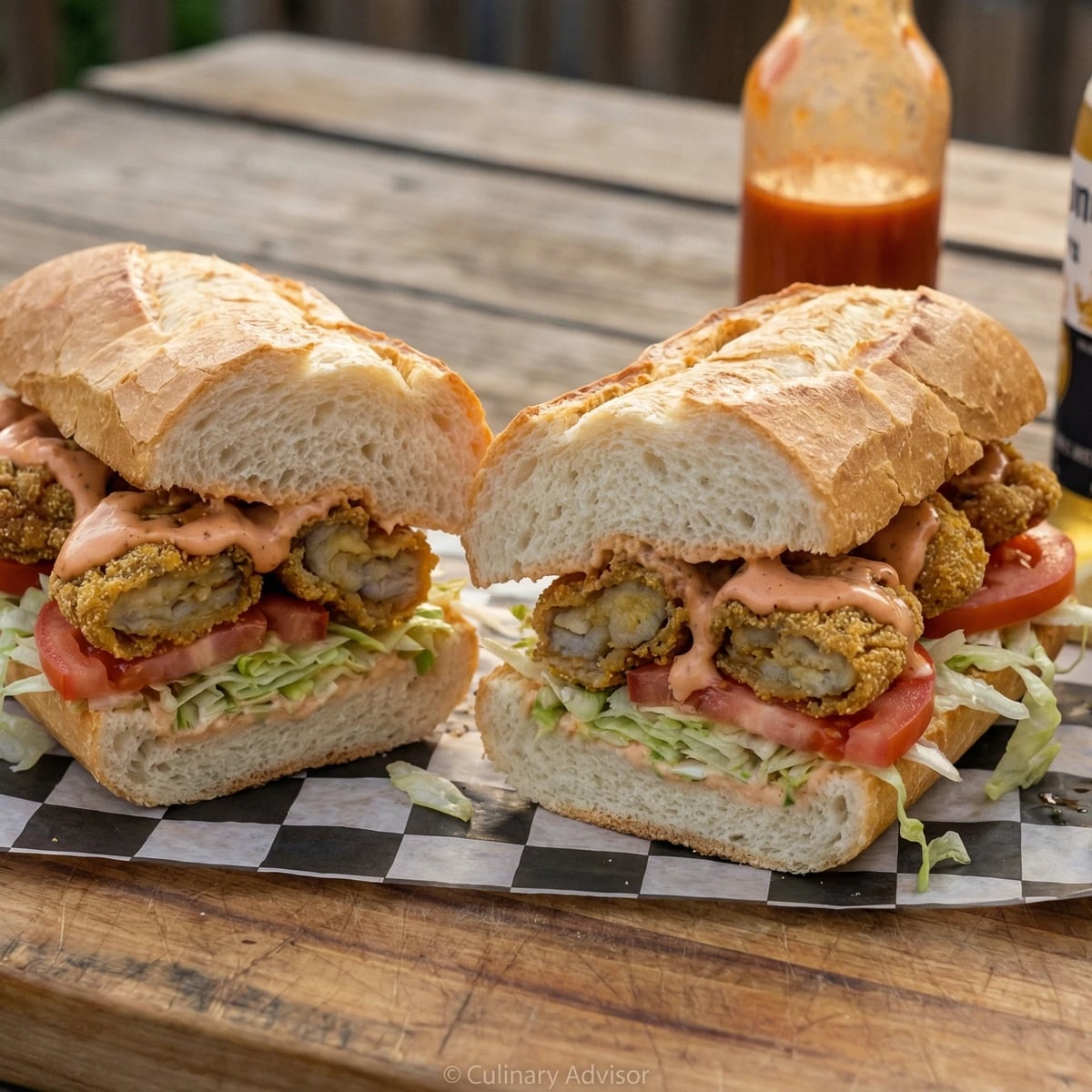 New Orleans Fried Oyster Po' Boy