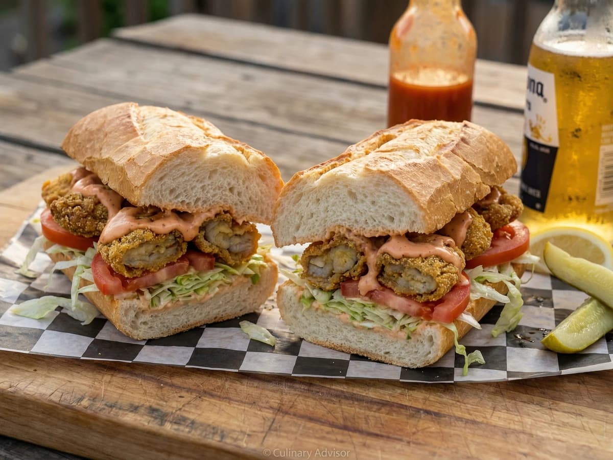 New Orleans Fried Oyster Po' Boy