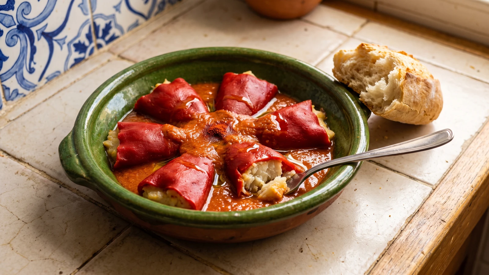 Piquillos Rellenos de Bacalao