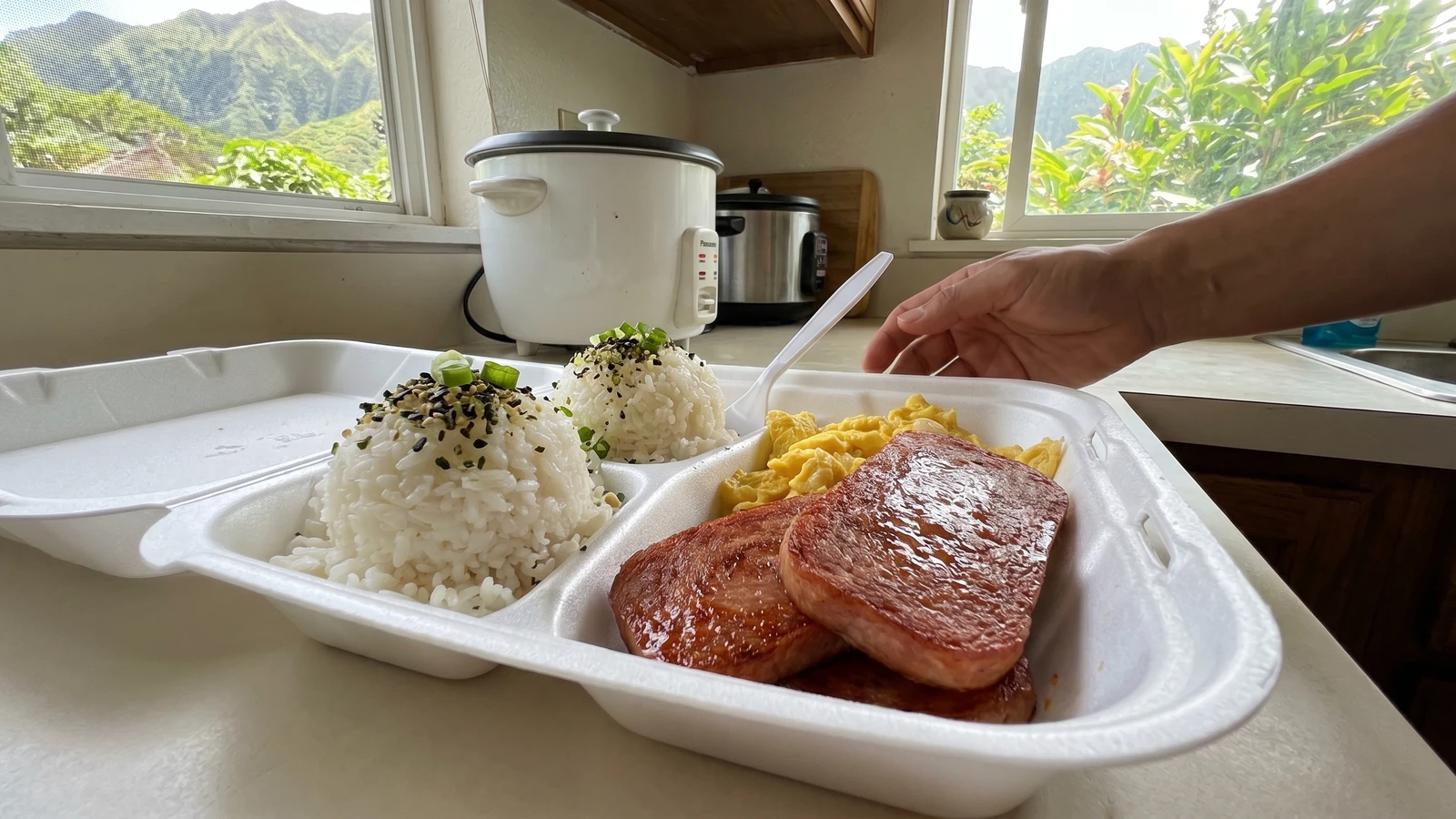 Spam, Eggs & Rice (Hawaiʻi Local Breakfast Plate)