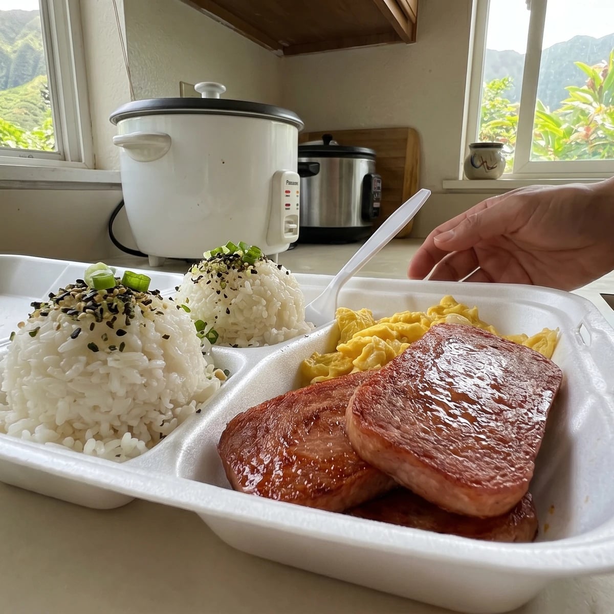 Spam, Eggs & Rice (Hawaiʻi Local Breakfast Plate)