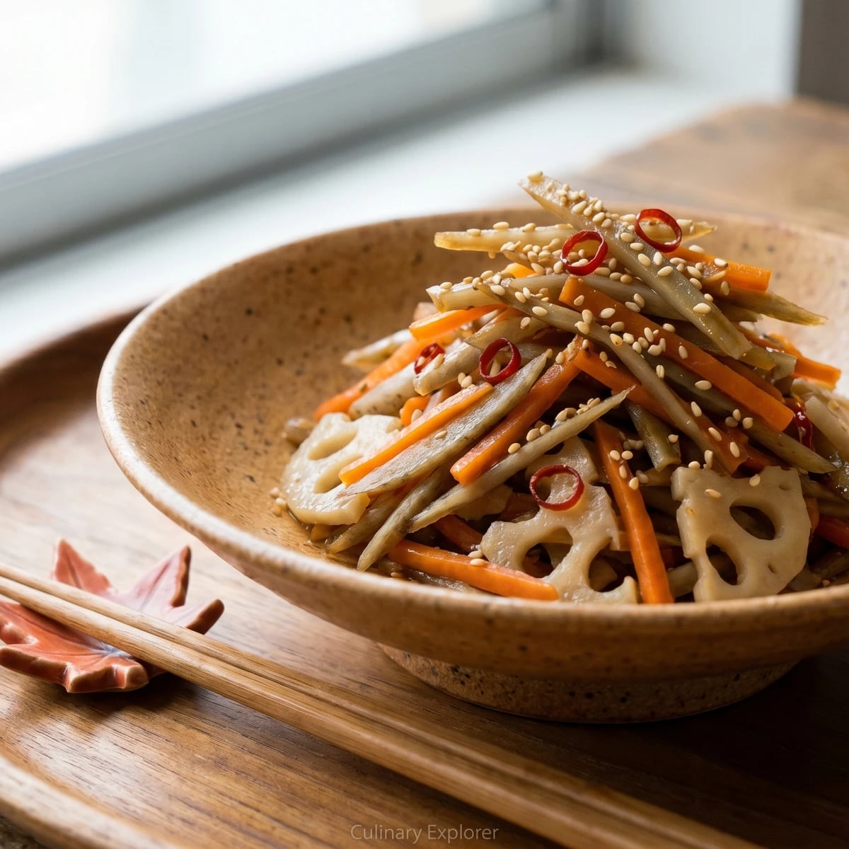 Root Vegetable Kinpira (根菜のきんぴら, Konsai no Kinpira)
