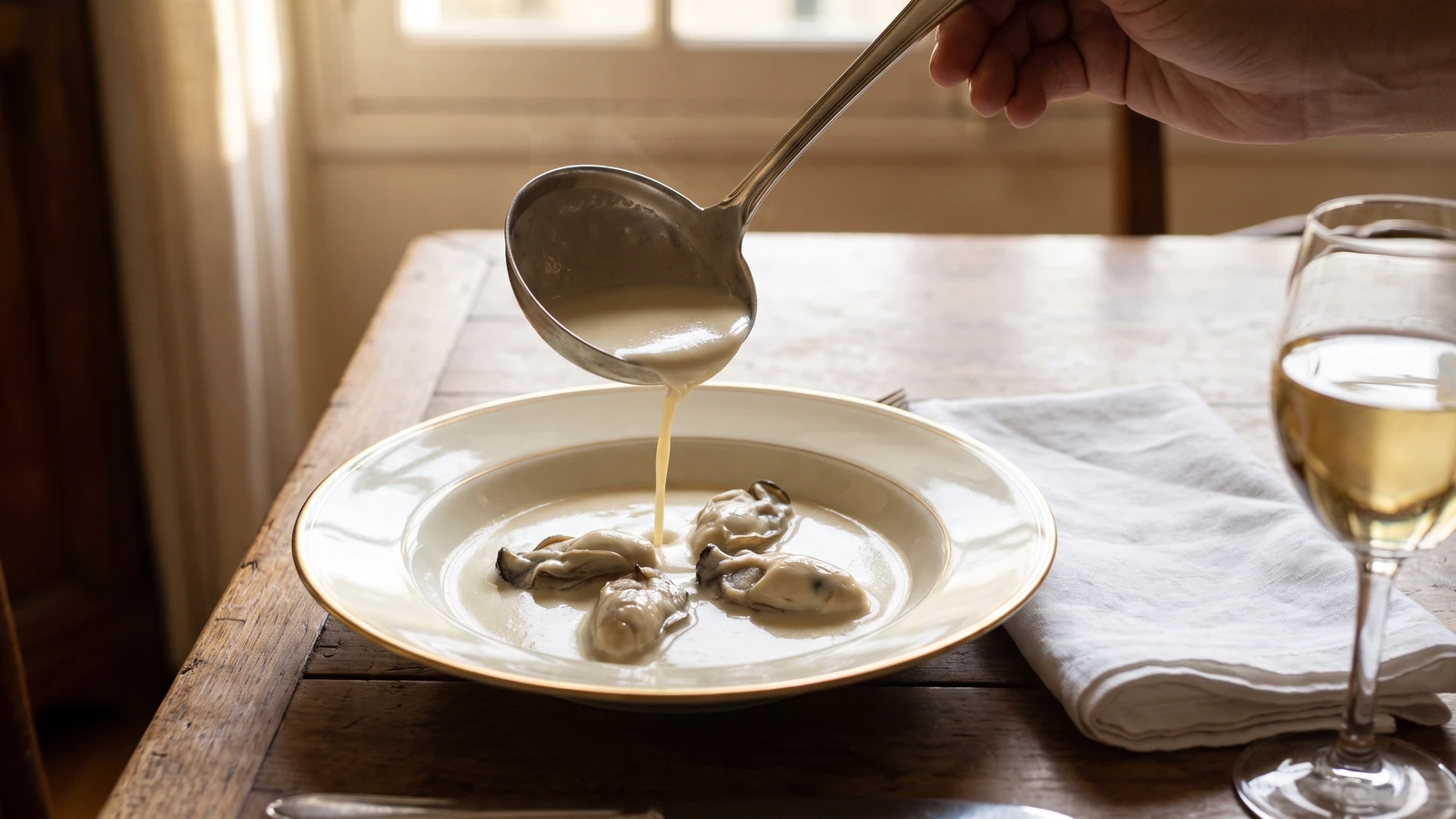 Velouté aux Huîtres