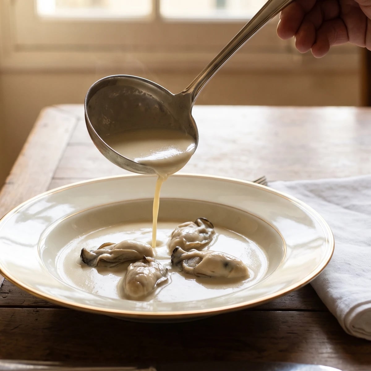 Velouté aux Huîtres
