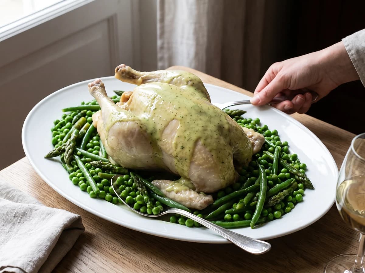Poularde au Vert-pré - Chef Juliette