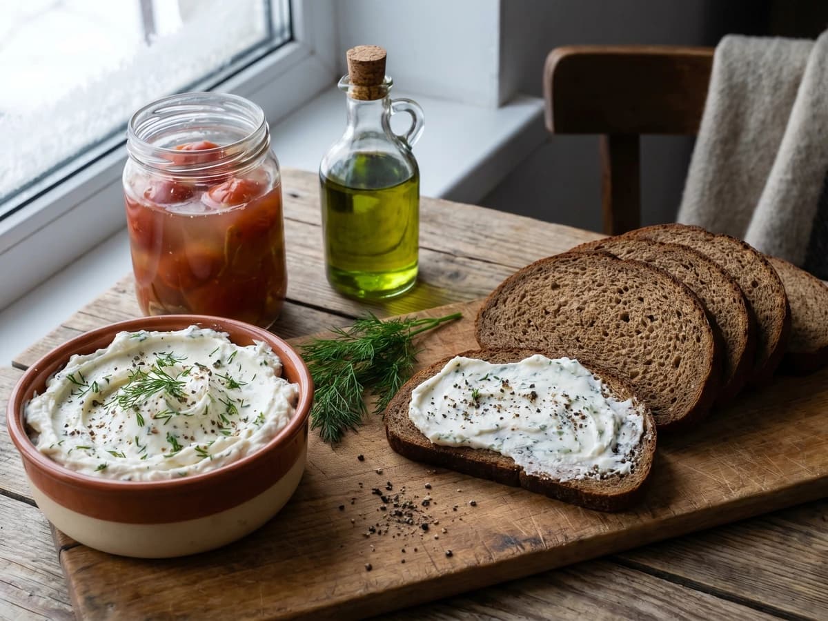 Namazka zi Sala (намазка зі сала, salo-garlic spread) - Chef Lesia