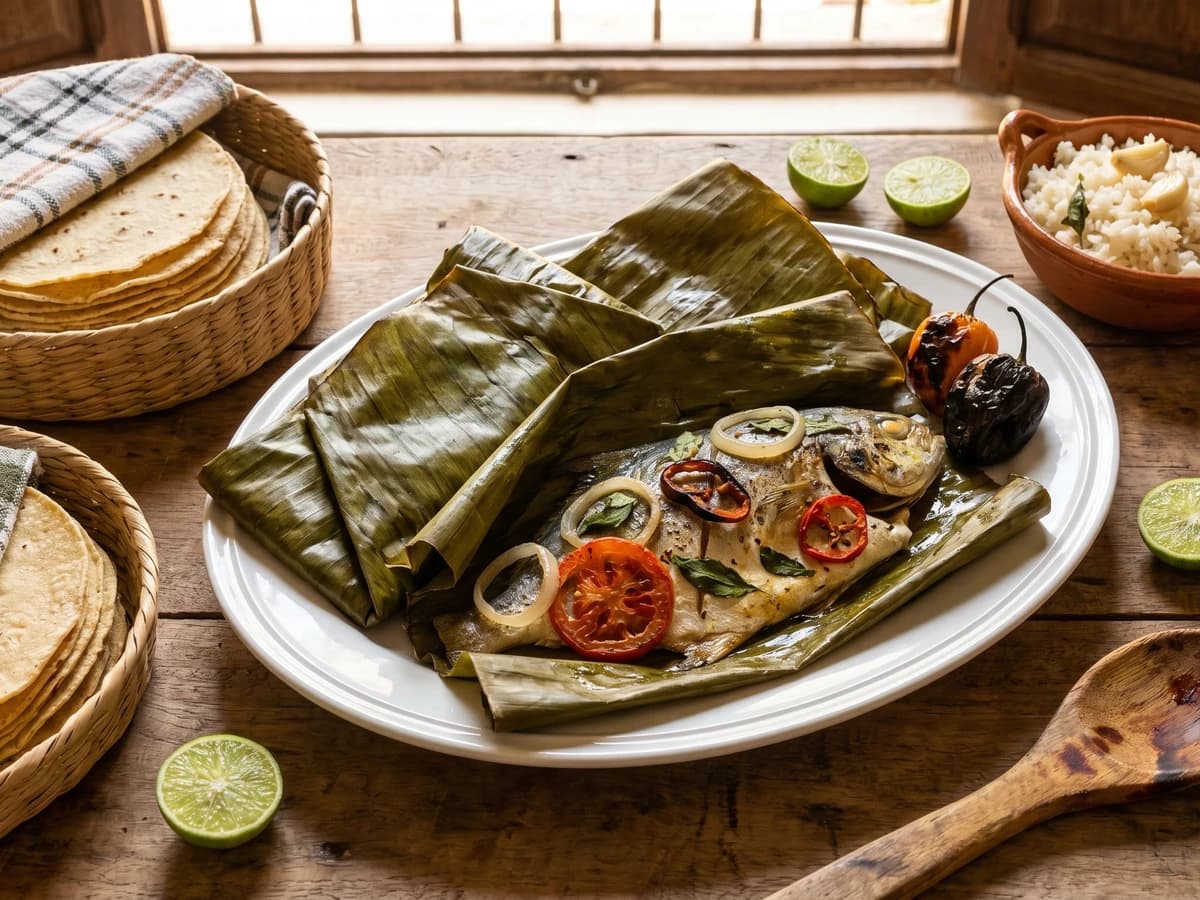 Pámpano en Hoja Santa - Chef Lupita