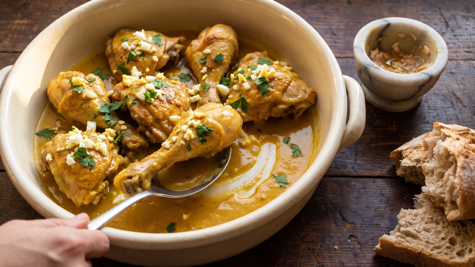 Pollo en Pepitoria