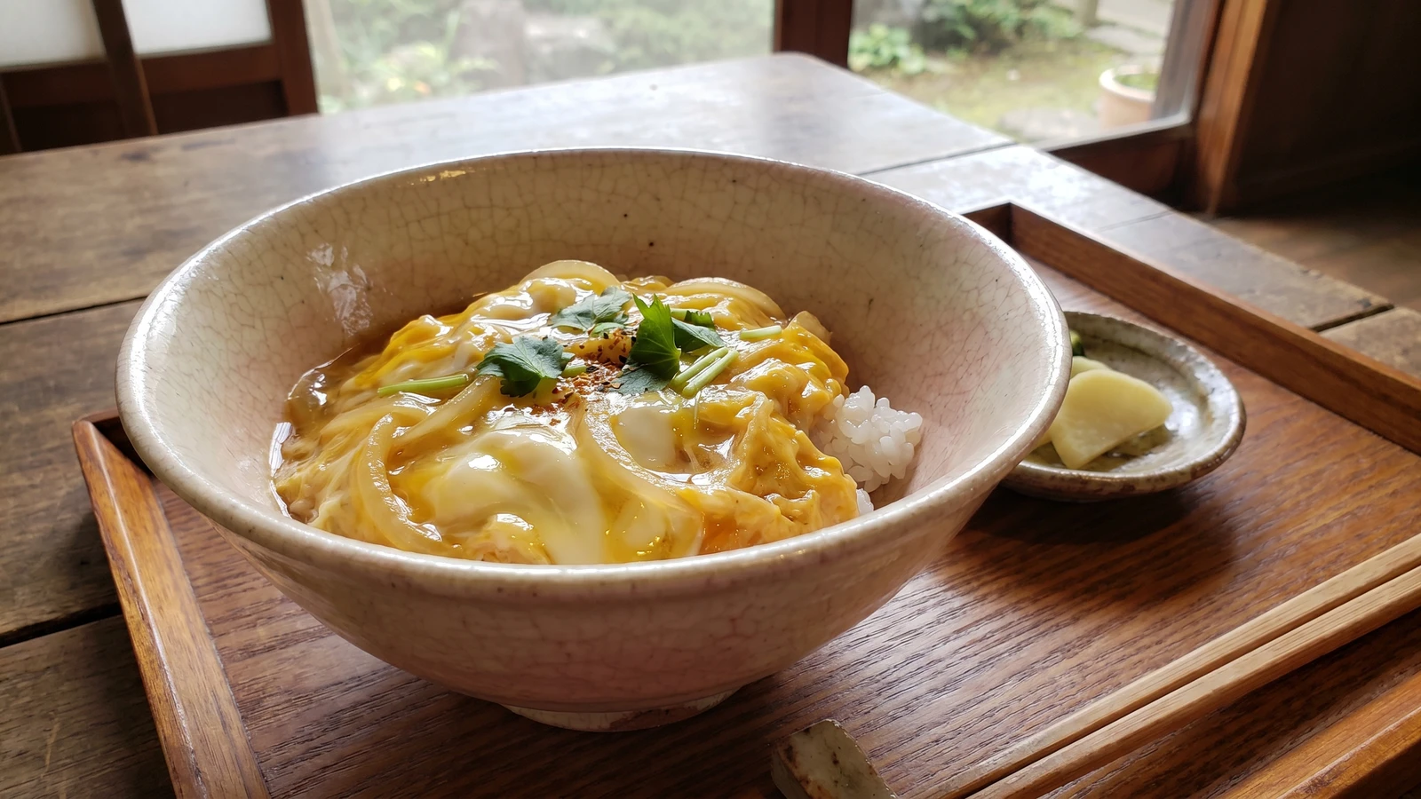 Tamagodon (玉子丼, simmered egg over rice)