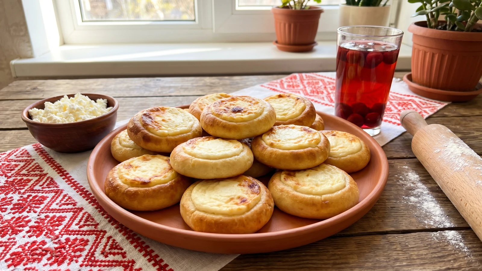 Mandryky (мандрики, curd cheese pastries)