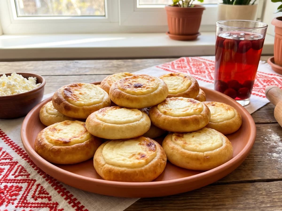 Mandryky (мандрики, curd cheese pastries)