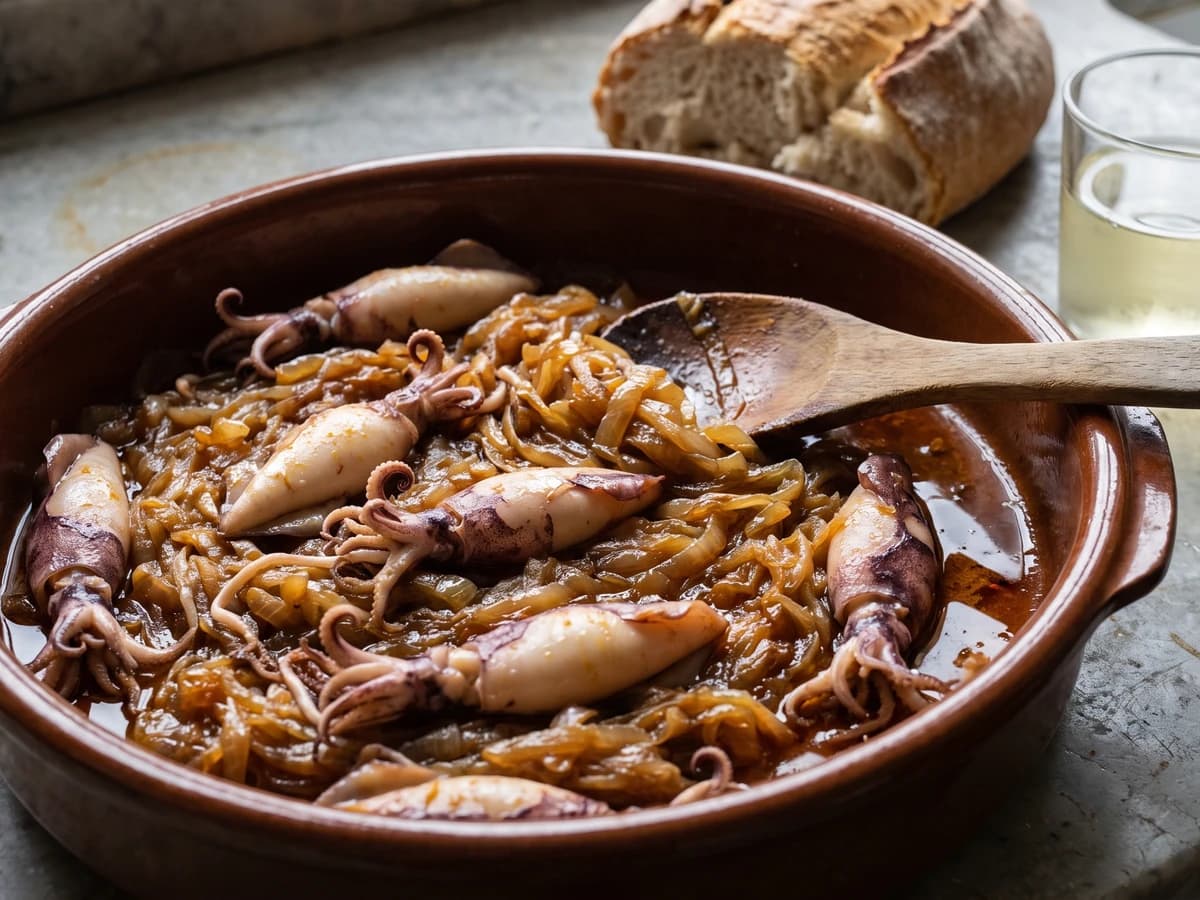 Chipirones Encebollados - Chef Isabel