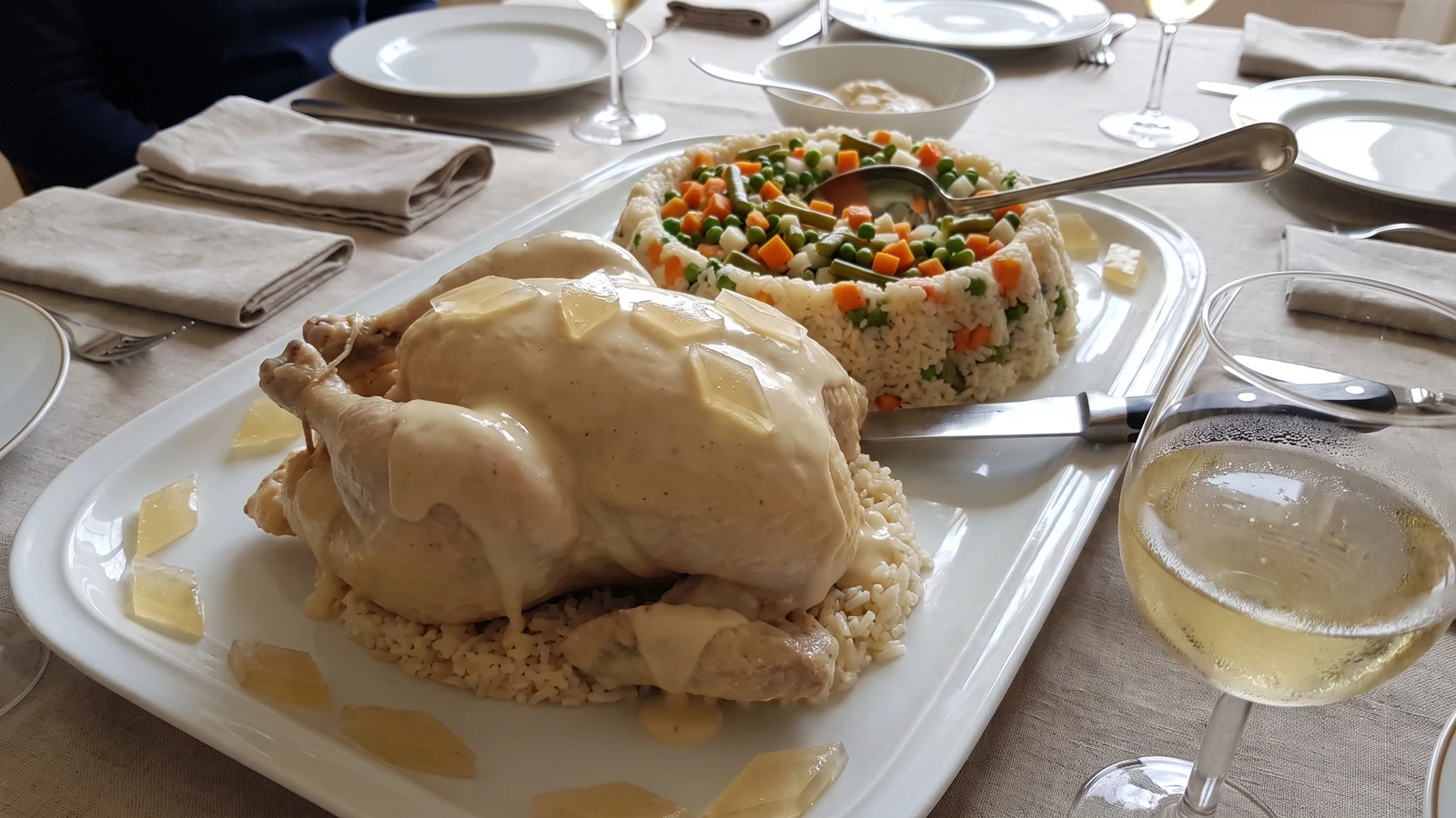 Poularde à la Neva