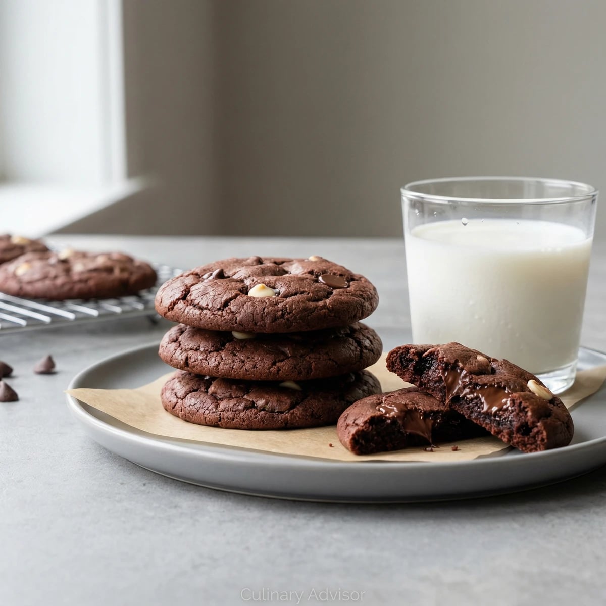 Triple Chocolate Cookies