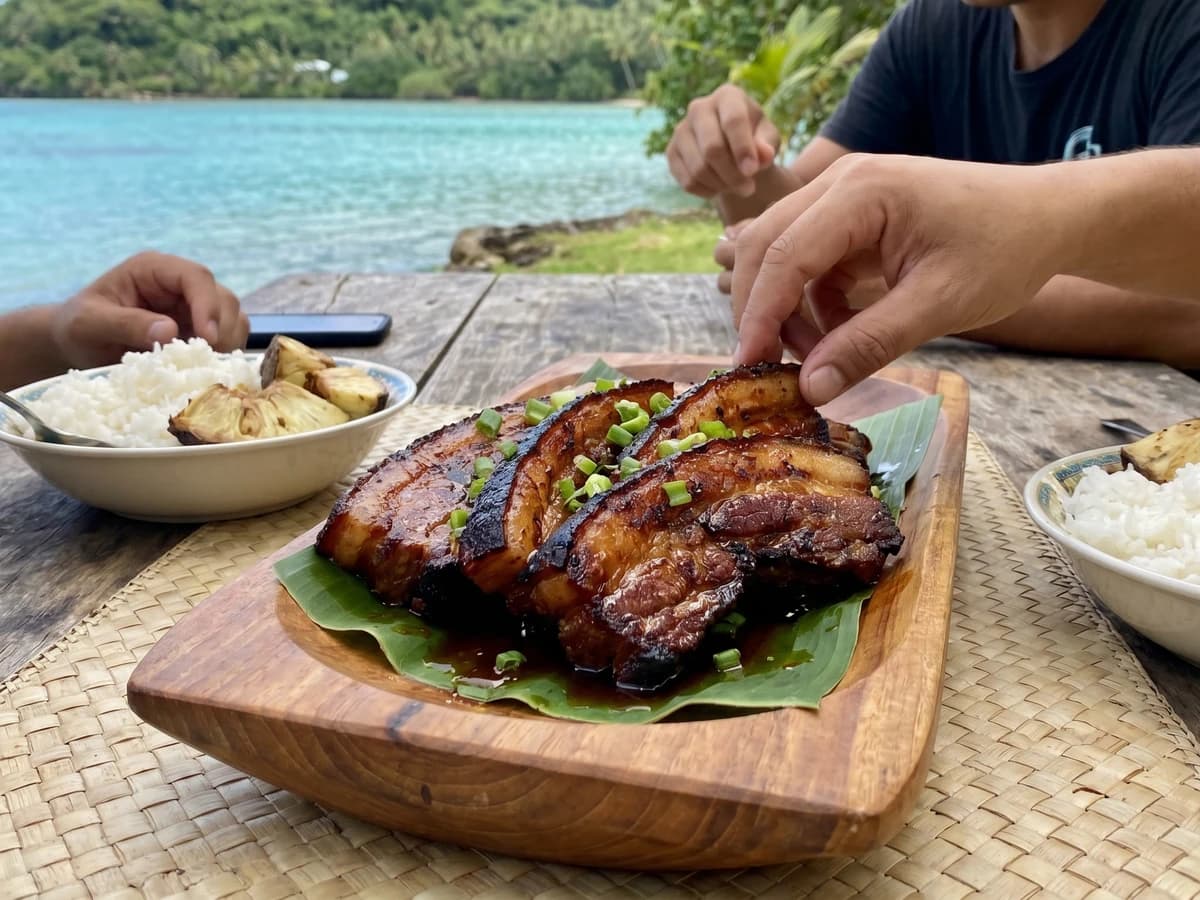 Puaʻa Roti (Tahitian Lacquered Pork) - Chef Makoa