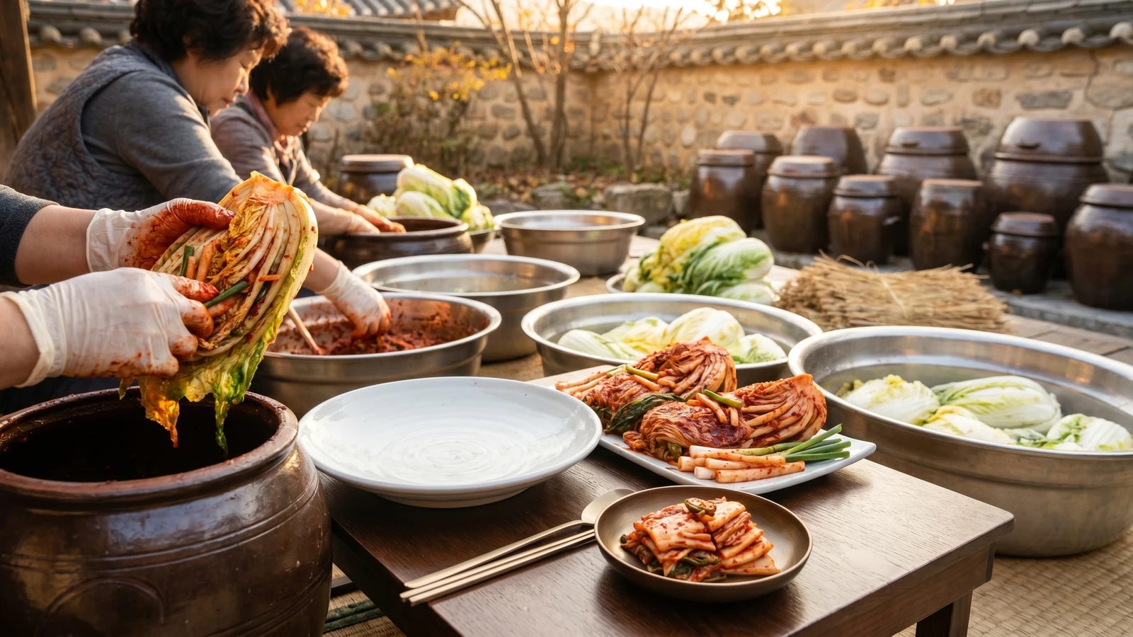 Kimjang Baechu-kimchi (Napa Cabbage Kimchi)