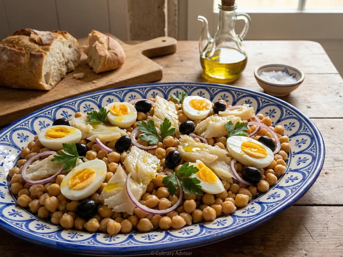 Salada de Grão com Bacalhau - Chef Margarida