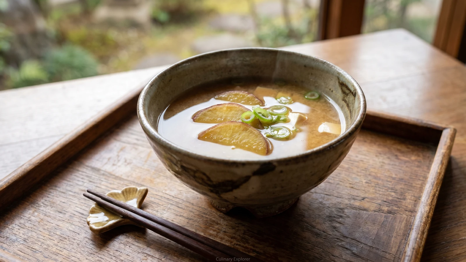 Mugi Miso Soup (麦味噌汁, Kyushu barley-miso soup)