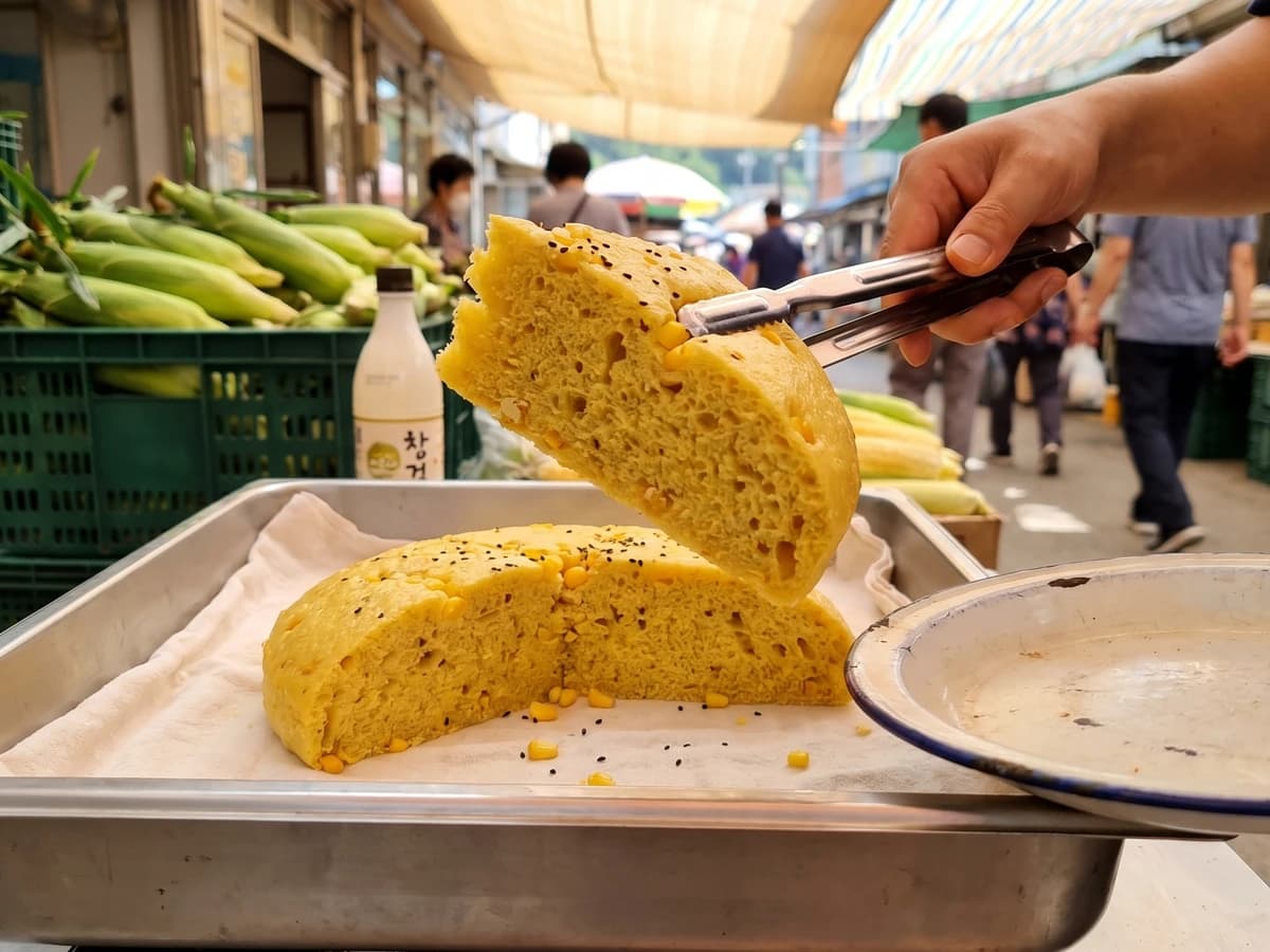 Oksusu-sulppang (Corn Makgeolli Steamed Bread) - Chef Jeong-sun