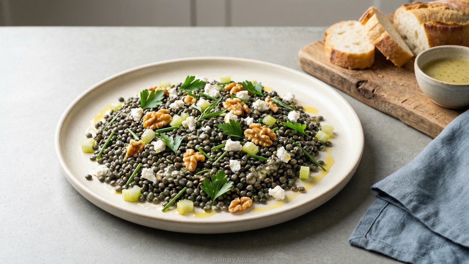 French Lentil Salad with Dijon Vinaigrette